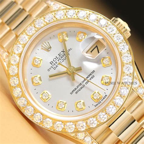 gold and diamond rolex womens watch|gold rolex with diamonds price.